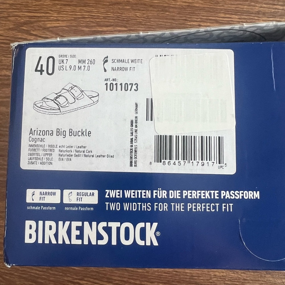 Birkenstock Arizona Big Buckle Ladies 9.0 Narrow